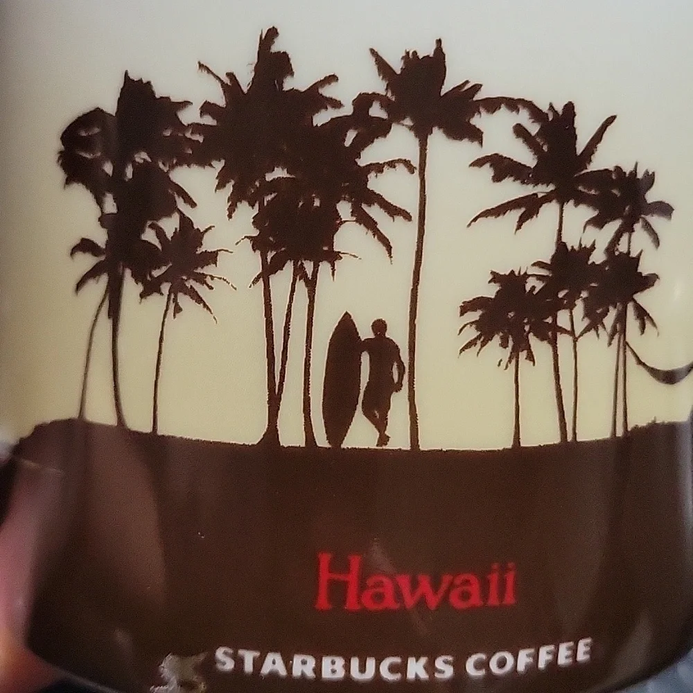 Starbucks Hawaii Aloha Tropical Collector Series Large 16 OZ Mug Tea Coffee